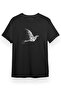 تي شيرت أسود بأكمام قصيرة للرجال من Black Bird Icon