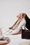 Women's White Heeled Shoes Tr12Ms07B - 2