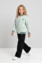Girls' College Collar Wide Leg Tracksuit Set - 3