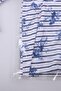 Girl's Transparent Hooded Raincoat Blue Flower Pattern 5462 - 2