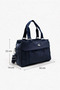 5-Compartment Navy Blue Multi-Compartment Women's Hand and Shoulder Bag — Crossbody Design with Column Strap for Daily Organizer Use - 5