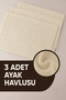 3 Pieces of 100% Cotton Best Absorbent Foot Towels |   Comfortable |   50X70Cm