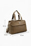 5-Compartment Mink Multi-Compartment Women's Hand and Shoulder Bag — Crossbody Design with Column Strap for Daily Organizer Use - 5