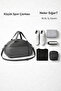 Kaff Small Gray Front Pocket Adjustable Shoulder Strap Hand Travel Duffel Bag-0833