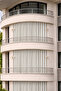 Balcony Curtain Canvas Fabric Cream Beige-Rainproof-Thick-With Laces-With Buttons-Cream Beige Striped - 2
