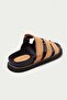 Genuine Leather Mb3838-N Orthopedic Sole Women's Nude Slippers - 6