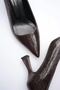 Bitter Brown Croco Heeled Women's Stiletto Tr20Ms02G - 5