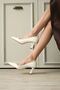 White Heeled Women's Stiletto Tr20Ms02B - 6