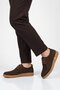 Brown Nubuck Genuine Leather Women's Casual Shoes 2005 Z - 2