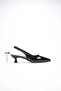 Women's black patent leather low heel shoes tr20ms04e - 7