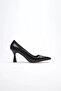 Black Crocodile Heeled Women's Stiletto Tr20Ms02F - 6