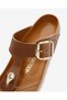 Gizeh big buckle nl women's cognac lea slipper 1018745-20087 - 8