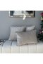 "Cheva" Textured Throw Pillow Cover Set - Light Gray - 2