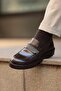 Chaplin Model Embroidered Patterned Genuine Natural Leather Eva Sole Casual Shoes - 3