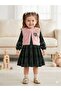 VELVET DRESS WITH PLUSH VEST