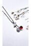 Steel Necklace with Cherry Branch Figure - 4