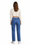 One-Button Palazzo Pants Summer Denim Trousers - 5