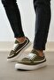 Ba0351 Boa Laced Leather Powder Casual Green Color Sneakers - 3