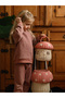 Organic Orange Hooded Girls' Tracksuit Set - 5