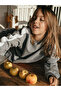 Organic Gray White Contrast Elastic Lace-Up Long Sleeve Girls' Sweatshirt Tracksuit Set - 5