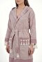 Hooded Unisex Peshtemal Bathrobe Seaside Stripe - 5
