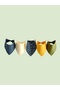 (4 Pieces) Muslin Fabric Snap Fastener Baby Drool Bib & Scarf