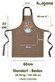 Kitchen Apron Set of 2 Stain-Proof Water-Repellent Fabric Fade-Free Print Floral Cake and Teapot Patterned - 7