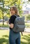 Elegance Gray Unisex Daily School Travel Backpack - 5