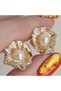 Xuping Accessories, Gold Steel with Pearl Stone, Women's Earrings