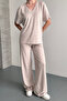 Women's Basic Half Sleeve V-Neck Modal Set 3197 - 3