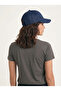 Unisex Navy Blue Gabardine Fabric Adjustable Velcro Women's & Men's Plain Summer Hat - 2