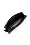 Artificial Leather Single Compartment Pencil Case Black – Pencil Holder with Internal Support and Zipper - 4