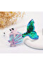 D’Arya Green Glowing Mermaid Tail Handmade Girls' Hair Crown – Party Birthday Dd302 - 2