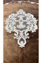 Milas Non-Slip Base, Velvet Lace Detailed 3-Piece Super Luxury Oval Bath Mat Set Dark Brown - 7