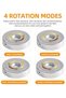 Rotating LED Display Base,Colorful Light Crystal Stand for Artwork - 4
