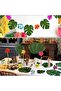 Artificial Tropical Leaves for Hawaiian Party, Jungle Beach BBQ Birthday Decor - 6