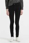 Jamy Women's Skinny Highrise Fit Jean Pants Stay Black