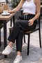 Women's Summer Synthetic Linen High Waist Elastic Skinny Leg Mom Pants C611 - 3