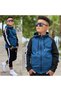 Unisex Striped Detail Hooded Kids Tracksuit Set 1903 - 2