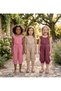 Girl's Bürümcük Capri Knee-Length Jumpsuit 3-Piece Series [1-2 Years Old, Buy Large Size]