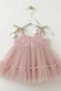 Baby Girl Premium Tulle Dress with Tulip Figure - 4