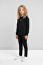 Girl's Fleece-Lined Diving Fabric Tracksuit Set (Sweatshirt + Leggings) - 3