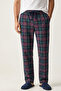 Checkered Cotton Men's Pajama Bottoms Soft Stretchy Comfortable Fit with Pockets Drawstring Green Plaid Relax Fit - 4