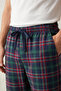 Checkered Cotton Men's Pajama Bottoms Soft Stretchy Comfortable Fit with Pockets Drawstring Green Plaid Relax Fit - 3