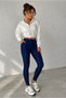 Women Pocketed Extra High Waist Scuba Fabric Stretchy Sports Comfortable Casual Leggings - 3