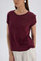 Suva Short Sleeve Burgundy T-Shirt - 6