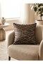 Double-Sided Geometry Textured Efsun Pattern Throw Pillow Cover - 3
