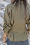 Khaki Gold Buttoned Pleated Shirt - 3