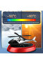 Red Solar Car Air Freshener Helicopter-Shaped Aromatherapy Diffuser (No perfume inside) - 5