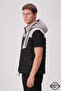 Zra model new season detachable hooded stand collar water and cold proof inflatable vest - 3